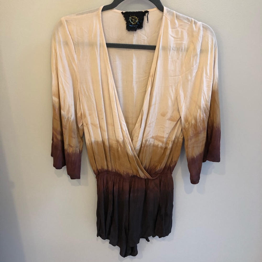 Planet Blue Tie Dye Romper